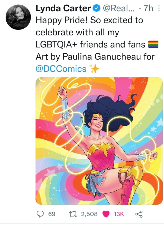 Happy Pride! So excited to celebrate with all my LGBTQA+ friends and fans Art by Paulina Ganucheau for DC Comics