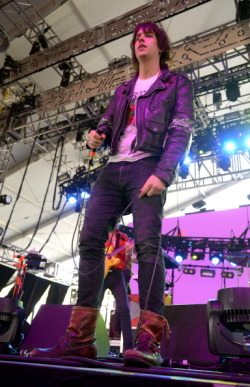 livefastdiechung:  Julian Casablancas performs onstage during day 2 of the 2014 Coachella Valley Music &amp; Arts Festival at the Empire Polo Club on April 12, 2014 in Indio, California.  