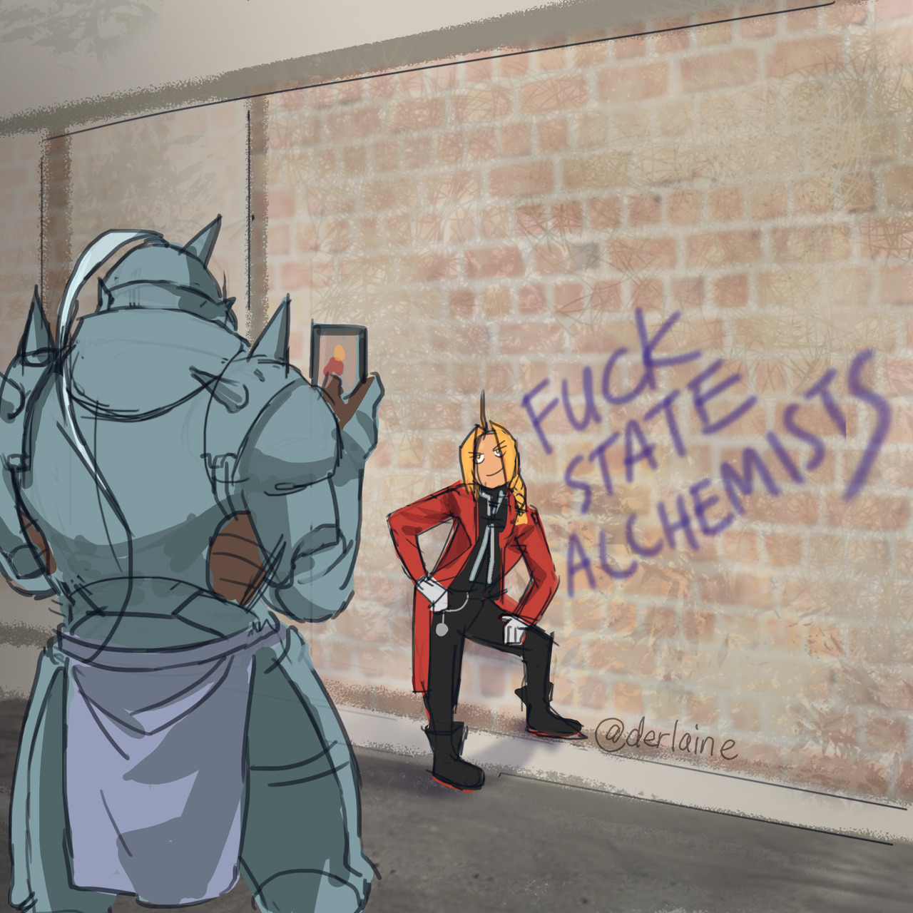 derlaine:  i’m the trash alchemist Alphonse has a cat instagram  Follow me on