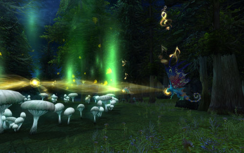 onceuponawarcraft:  …did you know that the pretty music you hear, when the faerie dragons sing, is also obtainable as a music scroll? (garrison lvl3 needed)In fact everytime the faerie dragons get together (which happens quite often) a little nest