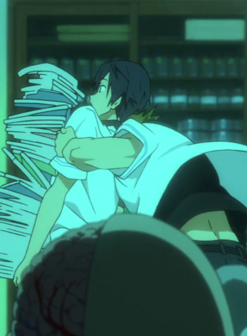fooboo24:colonelbug:this whole thing is adorable i can’t handle these two at all  i love how haru just kind of watches the books fall and is all like ‘oh’ 