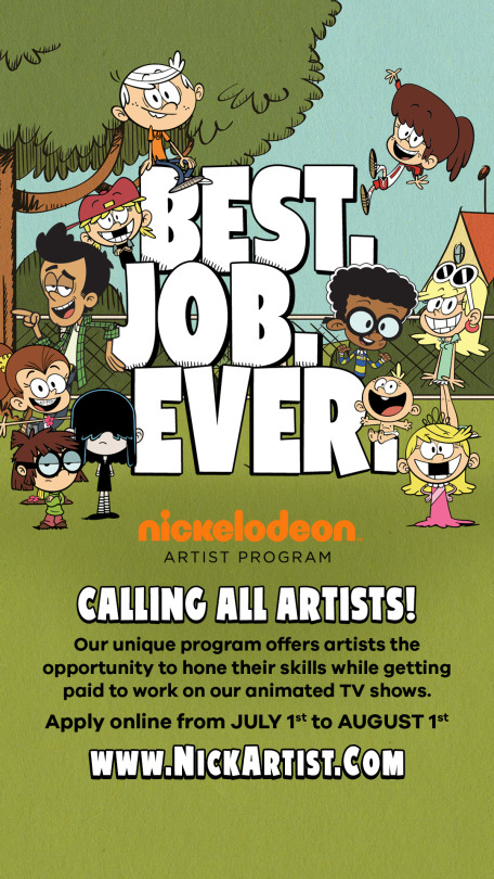 Our Nick Artist Submission Period is NOW OPEN! Visit NickArtist.com for more info! 🎨