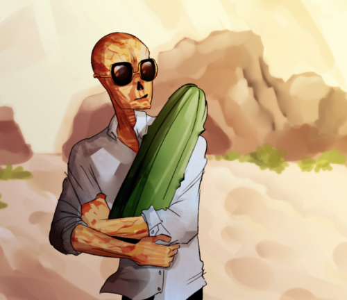 hazardgirl-art-blog:so there’s this photo of micheal cera holding a cactus just like, in the d