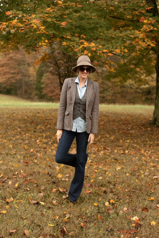 Tweed Blazer, Modern Annie Hall, Fall Outfit Idea