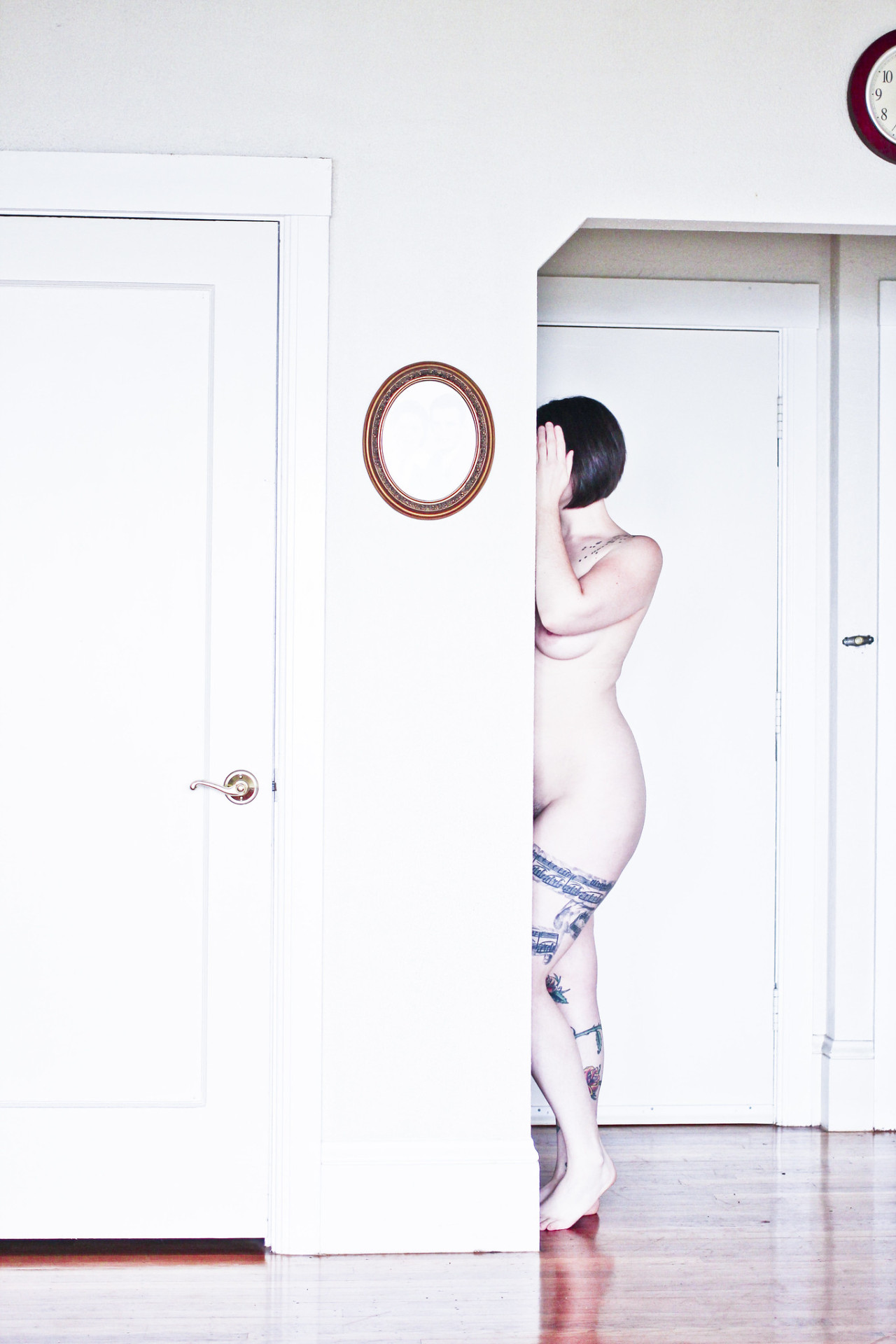 thisawkwardmachine:Self portraits, 2014.02.08—————————-No porn blogs, please.