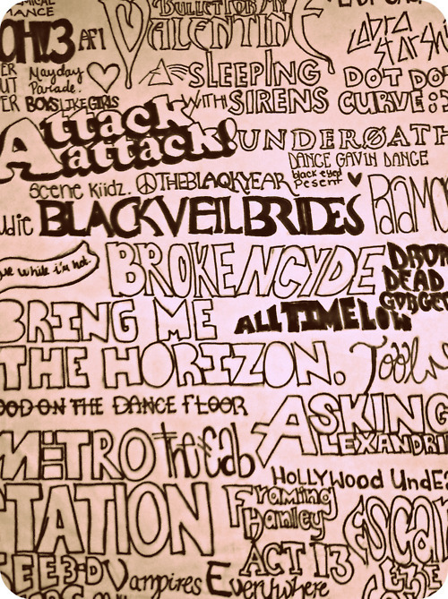 ohhow-themightyfall:Not all of these our bands. Find the ones that don’t belong.