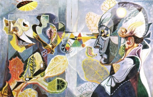 artist-masson:Goethe or the metamorphosis of plants, 1940, Andre Masson
