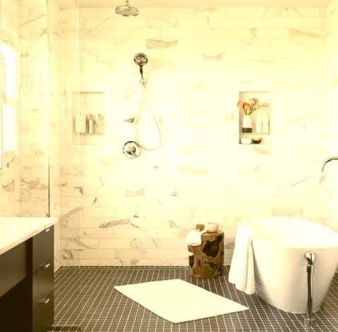 Master Bath Bathroom Baltimore Bathroom - Medium-sized Contemporary Master Bathroom Design With Flat-panel