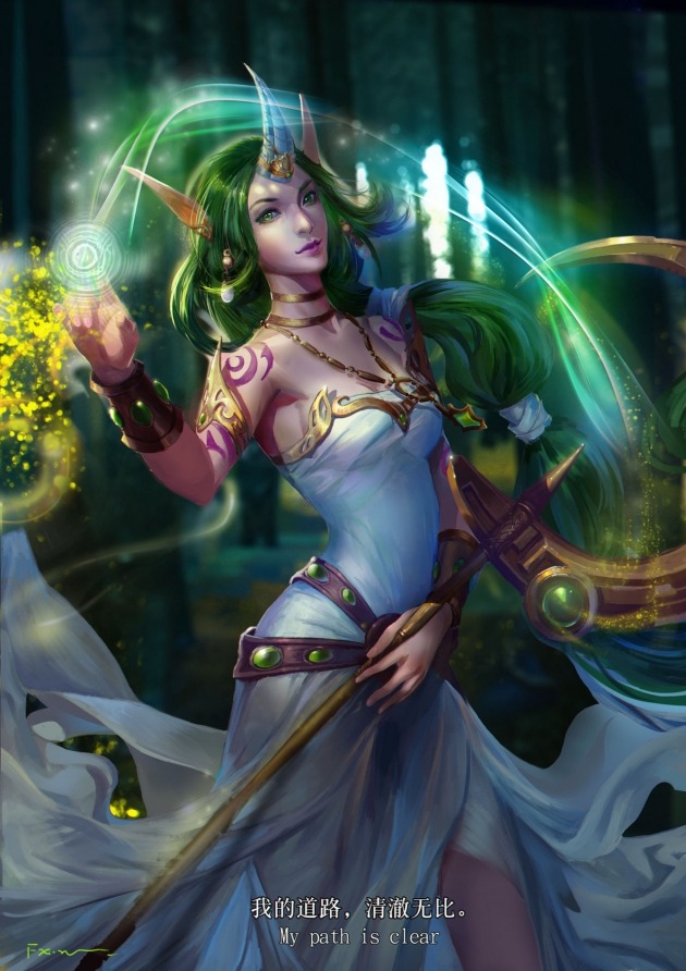 cyrail:  moonlightgear:  artsfromleague:  Awesome Soraka fan art - i don’t know