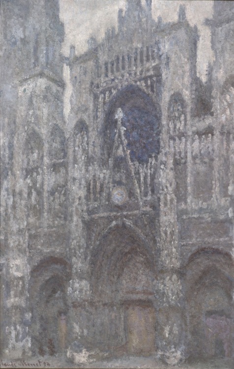 Claude Monet (1840—1926)The Cathedral in Rouen : The Portal, Grey Weather (1892)