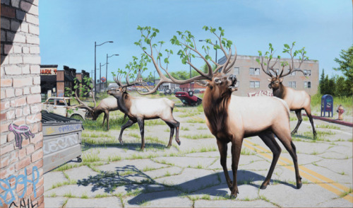 asylum-art:  Josh Keyes Painter Josh Keyes adult photos