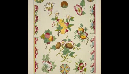 Chinese Ornament no. 1. Conventional renderings of fruit and flowers, Owen Jones