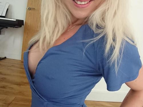 Nothing better than being braless in a tight dress!
