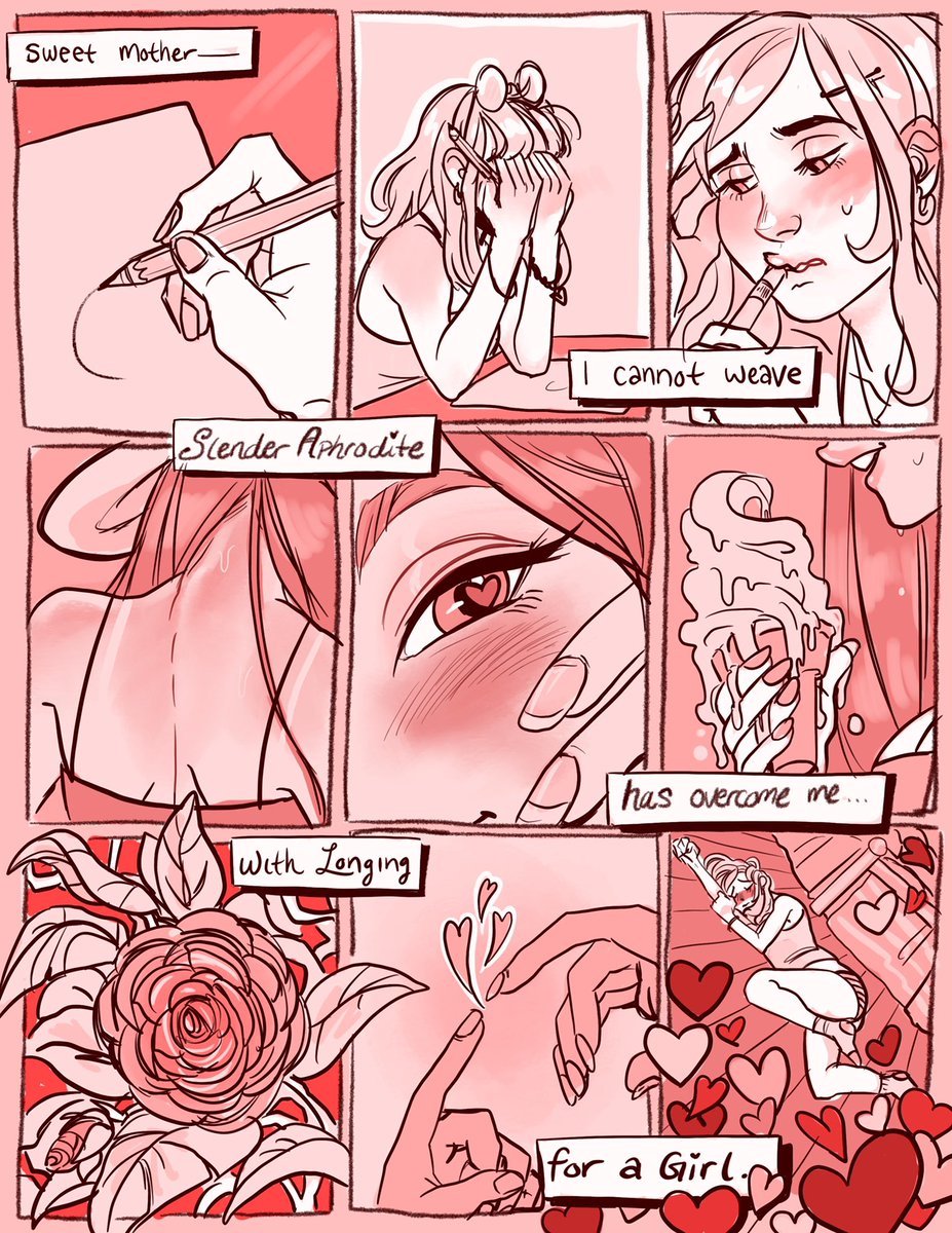atelierbailey:  -sappho i finished this comic for pride and i forgot to post it here!!!