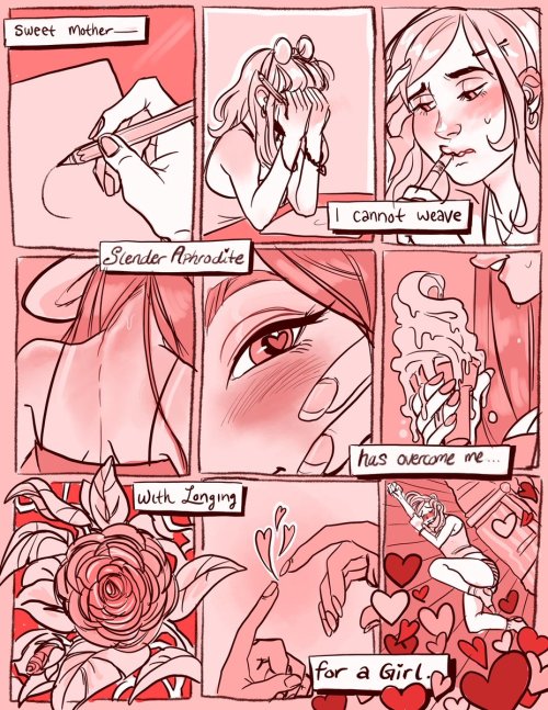 atelierbailey: -sappho i finished this comic for pride and i forgot to post it here!!! aaahh!!a whol