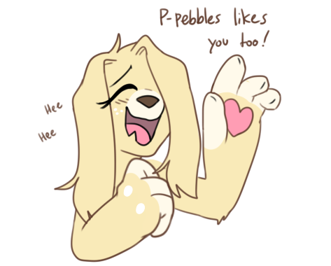 red-x-bacon: “H-hello new friend!” - Pebbles   Support Patreon!  ⎸ Ko-Fi 