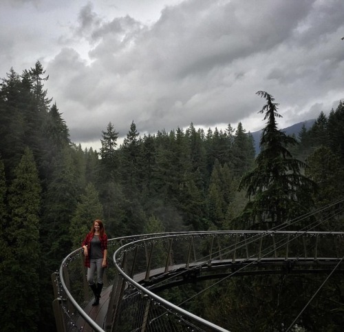 At home in the #BCrainforest . #capilanosuspensionbridge #canyonlights #canyonlights2017 #northvanco