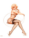 vintage-soleil:Retro pinup illustrations by Olivia De Berardinis