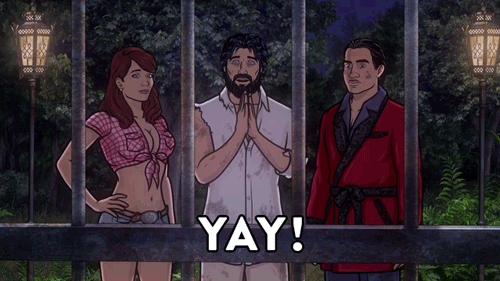 Get happy. Back-to-back Archer, tonight at 10/9c.