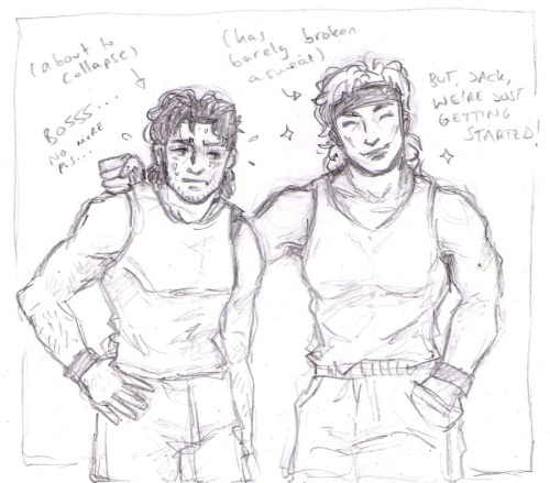 here have some messy sketches of the boss. try to remember the basics of cqc and so on and such like