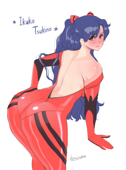 Tesomuart:cosplayer Ikuko (Flat Color)Usagi “Sailor Moon” Tsukino’s Mom Has