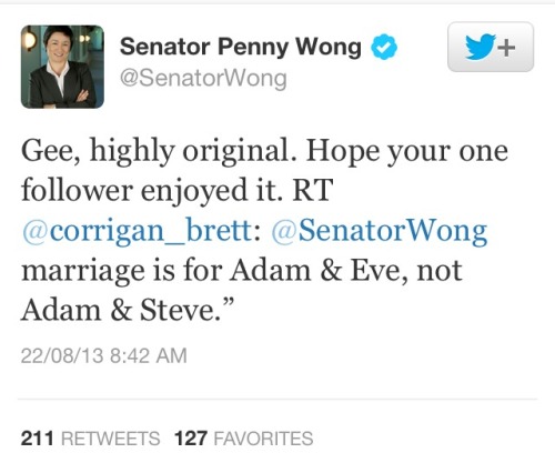 p0kemina:Penny Wong is my hero.