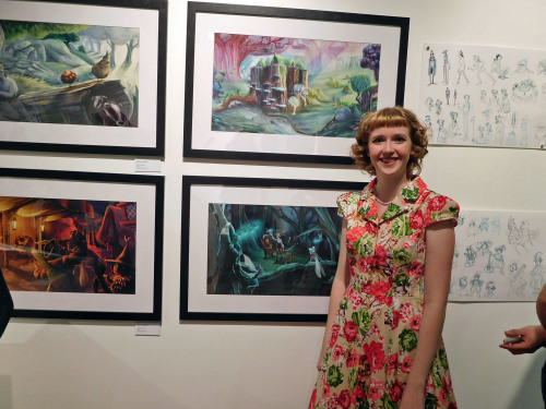 clumsical: Some pictures of me and my art in the UCF BFA Exhibition! Woo! There was a lot of work to