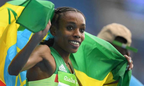 kickassfemaleathletes: Almaz Ayana of Ethiopia SMASHES the world record in the women’s 10000m by 14