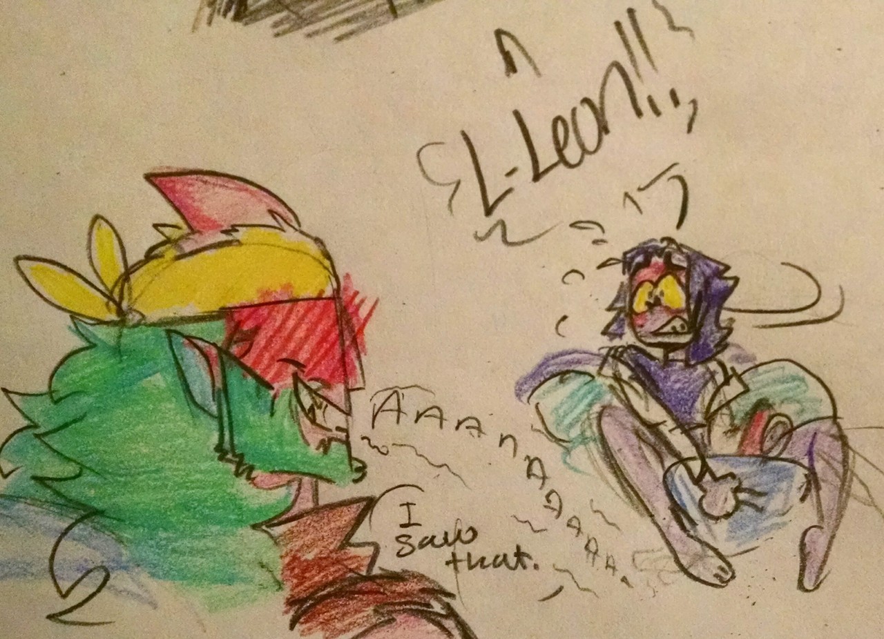 notsafeforroskii:  Leon went on a mission and.. venomous got bored! Tho..Leon came