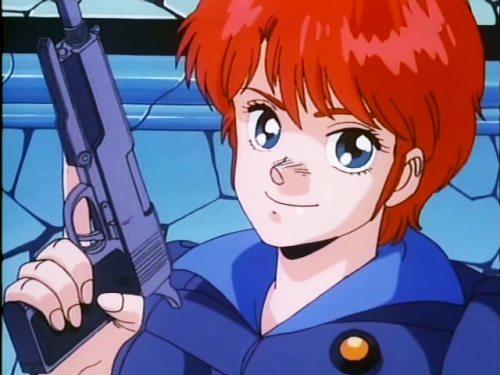 80sanime:   1979-1990 Anime PrimerDominion Tank Police (1988)  New Port City is a dangerous place. Never mind the severe air pollution that forces its citizens to wear oxygen masks outside or risk deadly bacterial poisoning; it’s overrun with outlaws