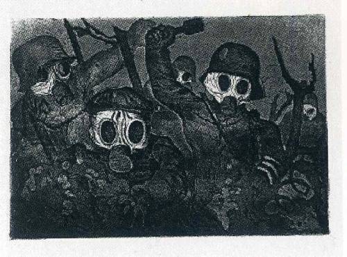 Stormtroops Advancing Under Gas, 1924, Otto Dix
