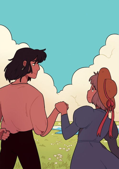 strangelykatie:  Hello my favourite things are endgame OTPs, flower fields and drawing Howl’s butt. 