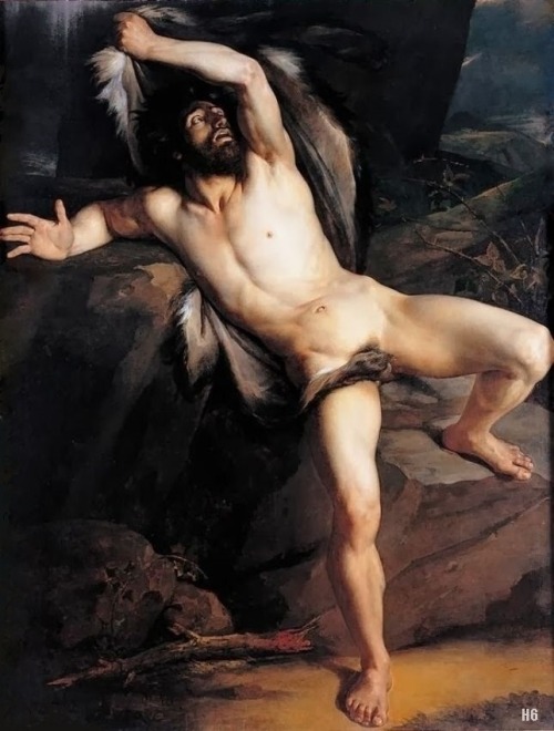 hadrian6:Cain after the Murder of Abel. 1817.Jean Victor Schnetz. French 1787-1870. oil/canvas.http: