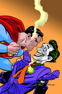 theimancameron:  After the two month-line wide-hiatus due to Convergence, THEMED VARIANTS RETURN IN JUNE! And the theme is…THE JOKER! I think it’s his 75th anniversary this year, so it makes sense!1) Action Comics #41 by Darwyn Cooke2) Aquaman #41