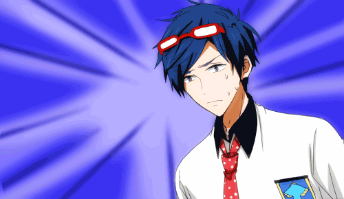 mythrillo:  moespresso:  ⁝⁞⁝⁞ʕु•̫͡•ʔु☂⁝⁞⁝⁝ REVISED*** (all gifs should be moving ;v;) 「Free!」x「男子高校生の日常」パロ / Free!xDally Lives of High School Boys Paro wwwAgain I’m sorry for badly drawn animation