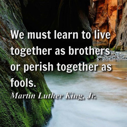 I know #martinlutherkingjrday was yesterday but I love this one and had to share. #love #quote #quot