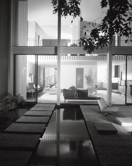 archatlas:   California Captured: Mid-Century Modern Architecture   The style and mythology of Mid-Century Modern California architecture as seen through the expert lens of Marvin Rand. Identified from the top: Pereira Residence, Los Angeles, 1964  