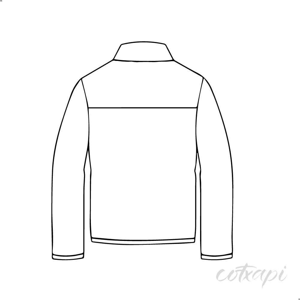 Jacket Hoodie Trench pullover jacket design in vector art