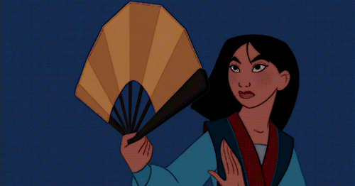 Okay So You Know When Mulan Does The Fan Thing And Takes His Sword? It Reminded Me Of Kim Possible. And