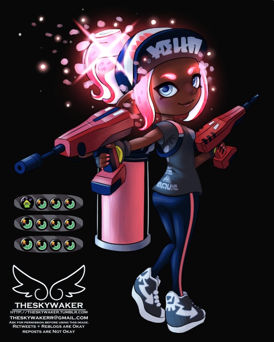 theskywaker:  the octoling i play as in splatoon 2 😄 most people name their splatoon