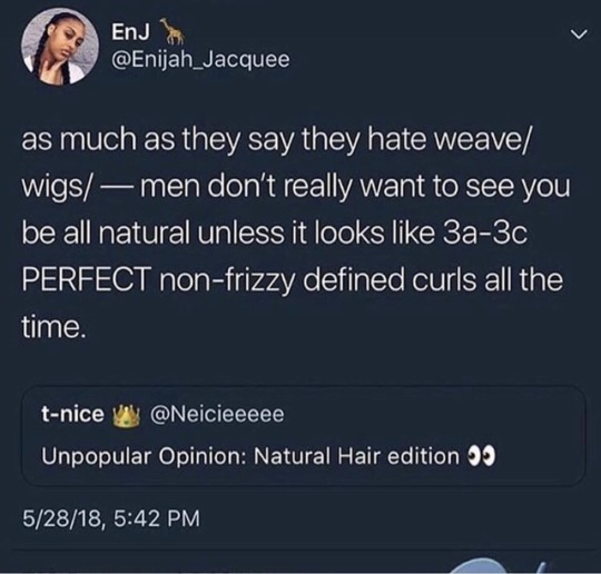 blackgoldenbeauty:  And that’s big facts! They talk down on us 4c girls.  