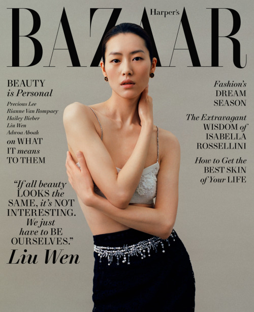 Liu Wen Sees Beauty as a Journey, Not a DestinationMay cover stars Precious Lee, Rianne Van Rompaey,