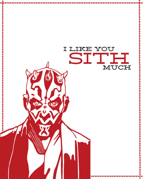 DIY Star War Valentine&rsquo;s Day Card Printables from Alecia Dawn Photography. First seen at Geek 