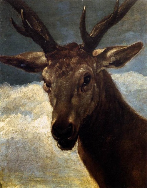 artist-diego-velazquez:Head of a Stag, 1634, Diego VelázquezMedium: oil,canvas