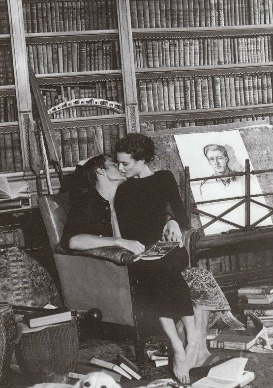 indubio:  shalom harlow and marc vanderloo photographed by bruce weber for versace