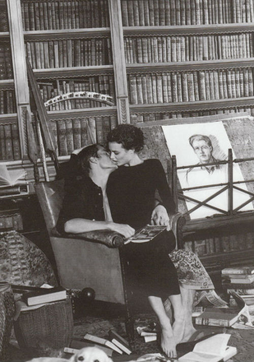 deseased:shalom harlow and marc vanderloo photographed by bruce weber for versace  f/w 1996