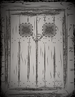 I had to draw a door for one of my classes and i decided to make it look creepy
