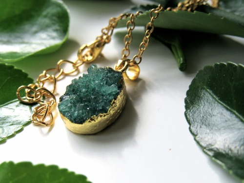 kloica:  18k Gold Dipped Crystal Necklaces from Kloica Accessories 