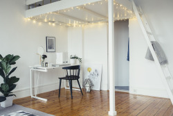 myidealhome:  decorate with fairylights (via