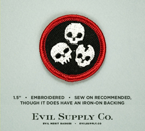 evilsupplyco:Built Skeleton Army evil merit badgeA skeleton army comes with significant advantages o